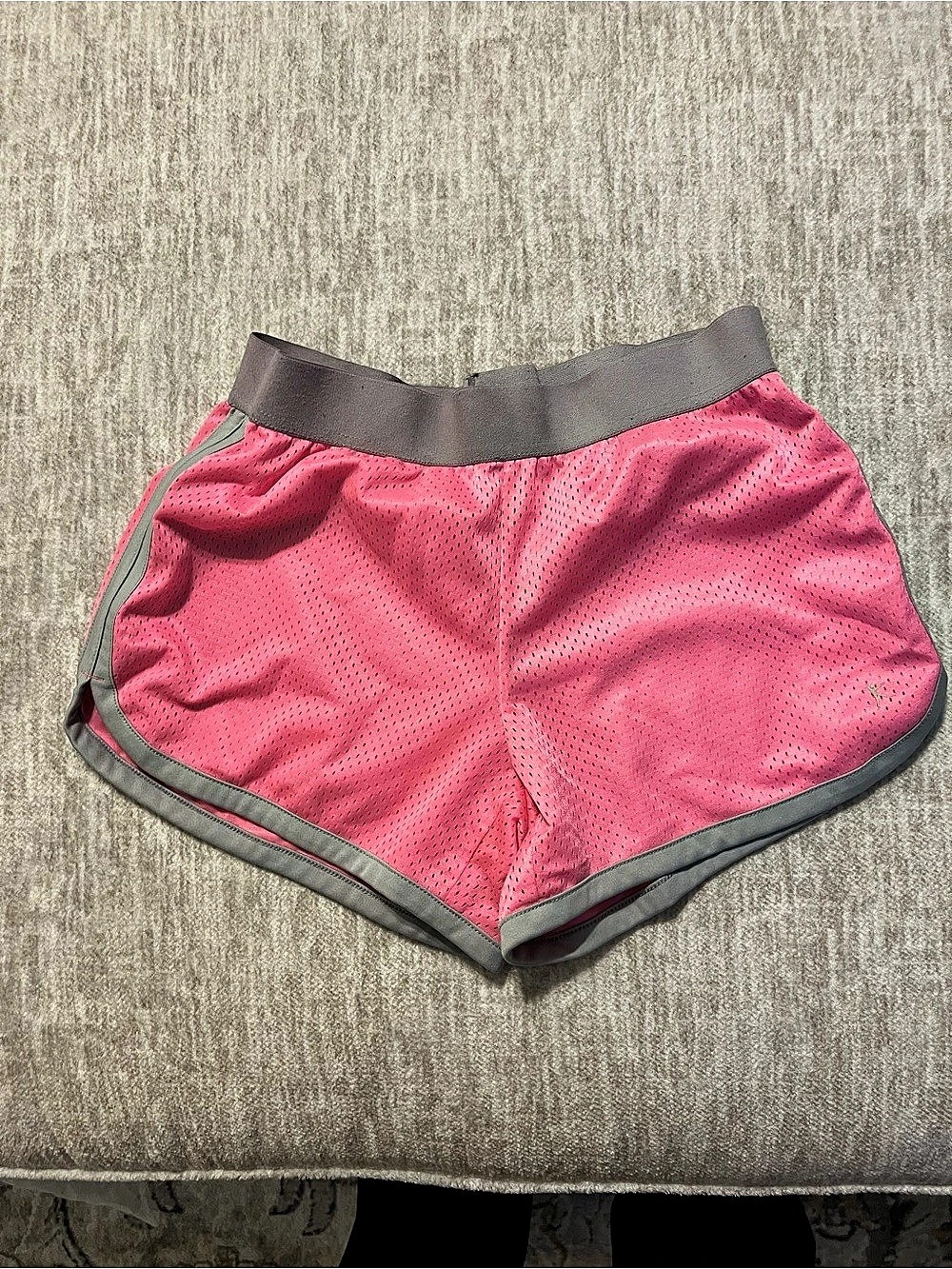 Danskin Athletic Shorts Pink & Gray Size Medium (8-10)
